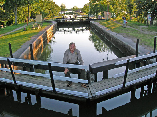 An einer der 58 (!) Schleusen des Götakanals in Sjörtorp am Vänernsee