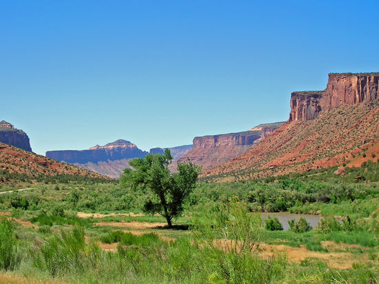 Fahrt durch den Gateway Canyon - Highway 141