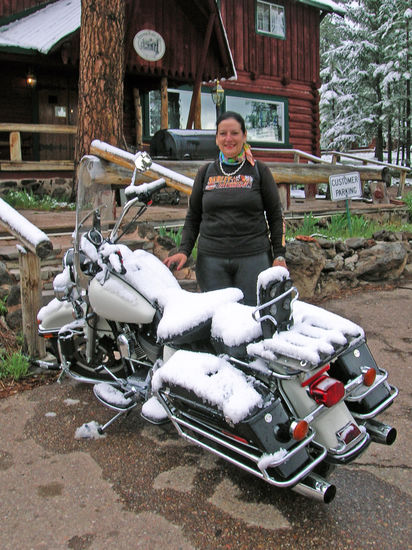Hannagan Meadows - über 3.000 m - über Nacht hat es geschneit