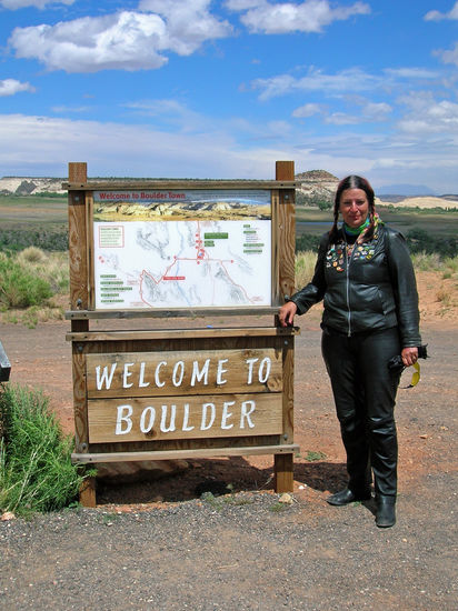 10 Minuten später, auf dem Weg nach Torrey, befanden wir uns mal wieder in einem Graupel- und Schneeschauer!