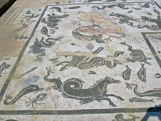 Italica - schönes Mosaik eines der alten Häuser