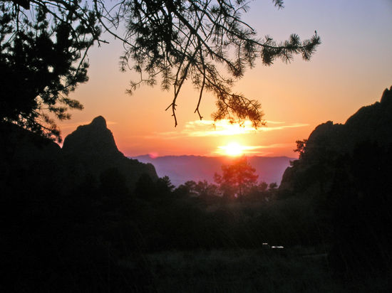 Ein phantastischer Sonnenuntergang im Big Bend National Park