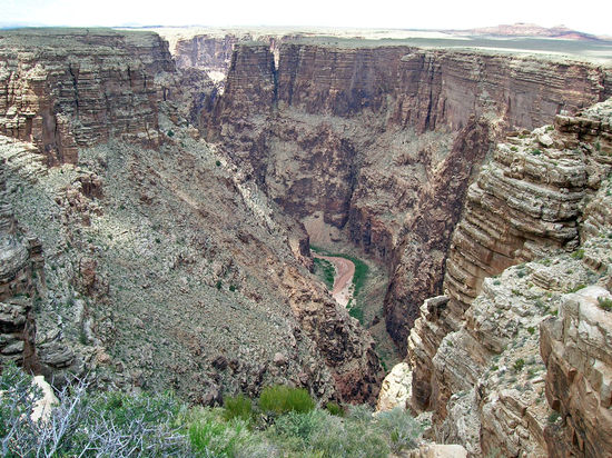 Die Schlucht des Little Colorado Rivers - hier sollte man unbedingt halten