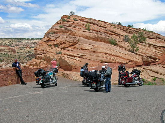 Mittagspause an einem schönen Aussichtspunkt auf dem Highway 12