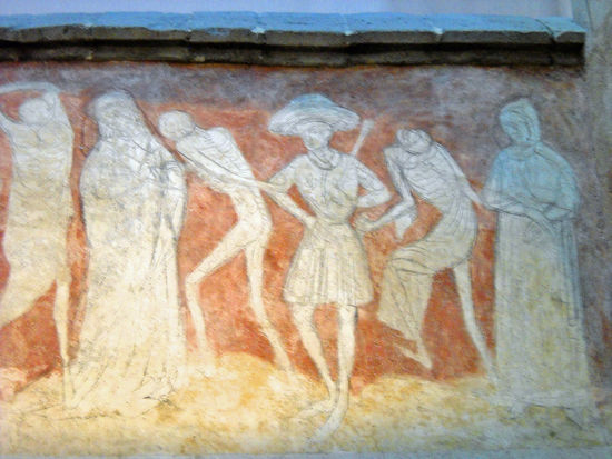 "Totentanz" in der Abteikirche St. Robert (La Chaise Dieu Abbey)
