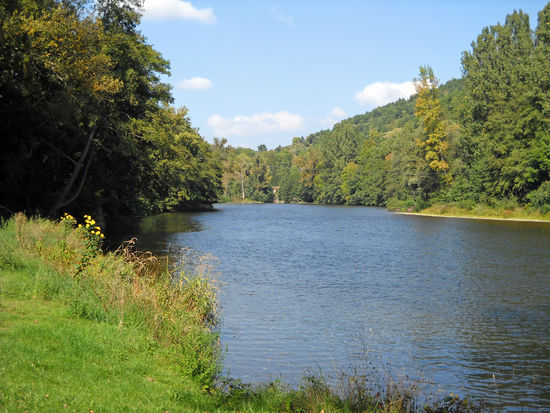 Der Allier bei Pont d'Alleyras