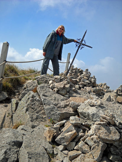Rolf auf dem Gipfel des Puy Mary  - 1.783 m