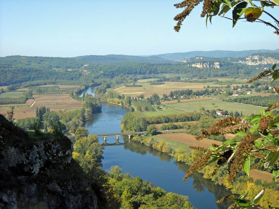 Blick von Domme auf die Dordogne