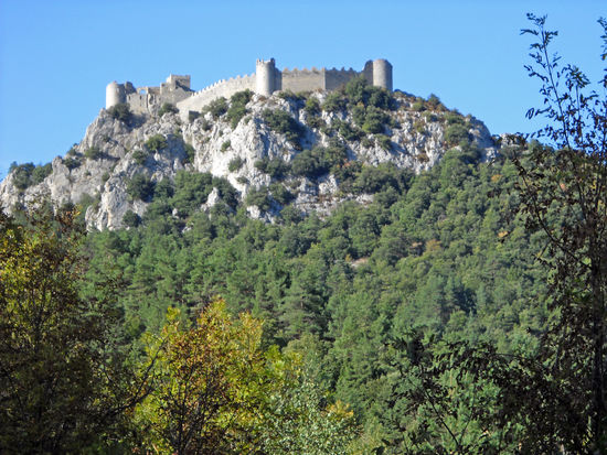 Chateau Puilaurens - diese Katharerfestung galt als uneinnehmbar. Sie fiel erst 1256.