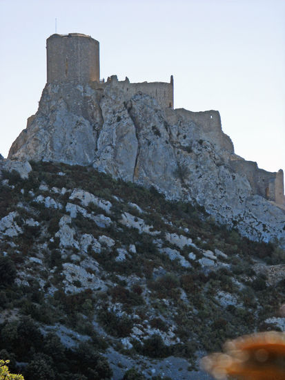 Chateau Queribus - auch eine ehemalige Katharerburg - erinnert an einen Adlerhorst