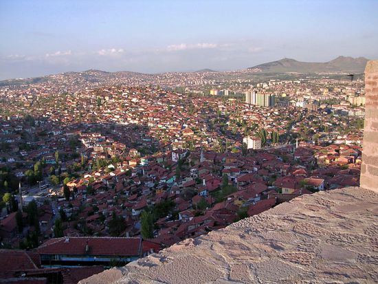 Blick von der Zitadelle auf Ankara