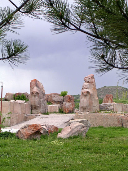 Eingang zur Hethiterstadt Alcahöyük