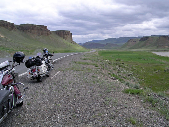 Die einsame Landschaft ist beeindruckend.