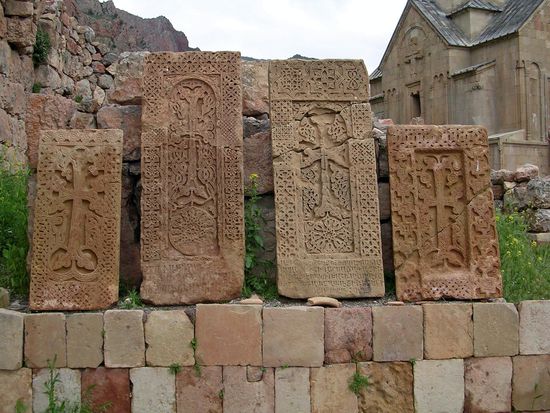 Kreuzsteine - in Armenien oft zu sehen