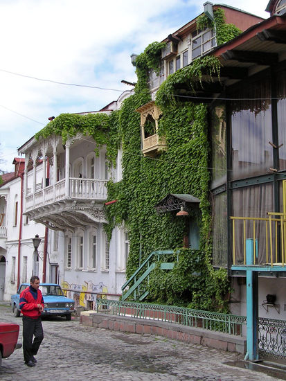 ... und schön restaurierte Häuser.