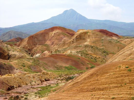 Berglandschaft in Ostanatolien bei Kagizman.