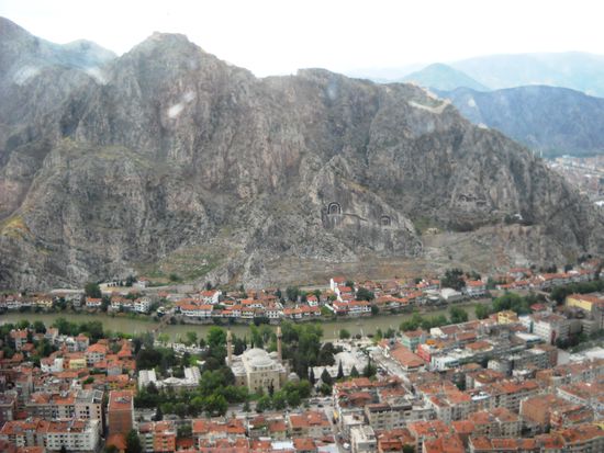Vom Restaurant Ali Kaya, oberhalb Amasyas, hatte man diesen phantastischen Blick.