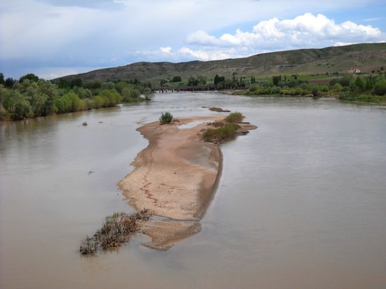 In der Nähe von Zile überquerten wir den Fluß Yesilirmak, der in der Antike eine große Bedeutung hatte.