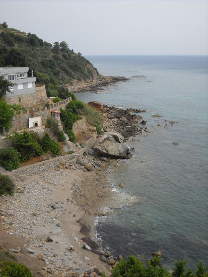 Kilikien: Im Sato-Restaurant - 30 km hinter Alanya und 10 km vor Gazipa - hatten wir ein leckeres Fischessen und einen herrlichen Ausblick.