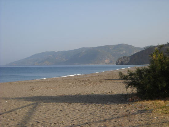 Am Strand von Gazipasa - wir hatten ihn für uns allein!