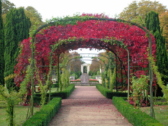 Der Schlosspark in Richelieu ist ein Ort, um die Seele baumeln zu lassen.