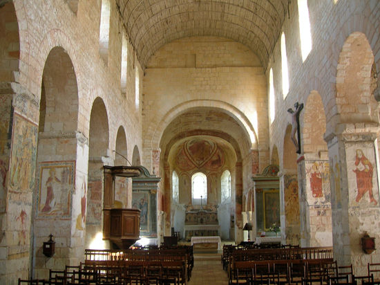 Die Kirche St-Genest in Lavardin ist mit wunderschönen Wandmalereien ausgestattet. Die Kirche wird zur Zeit restauriert.