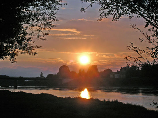Sonnenuntergang an der Loire