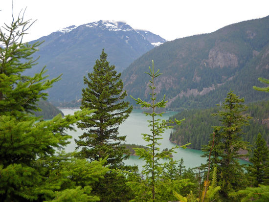 Blick auf den Diablo Lake, nahe bei Bellingham und Newhalem.