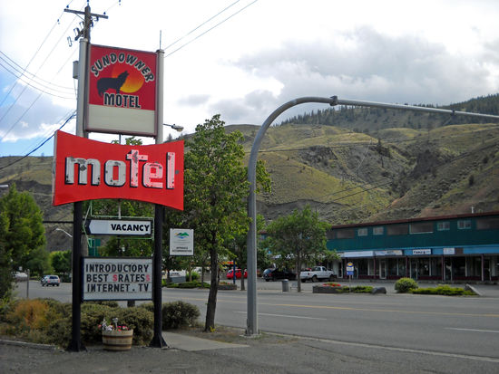 Unser Hotel Sundowner in Cache Creek, BC, Kanada.