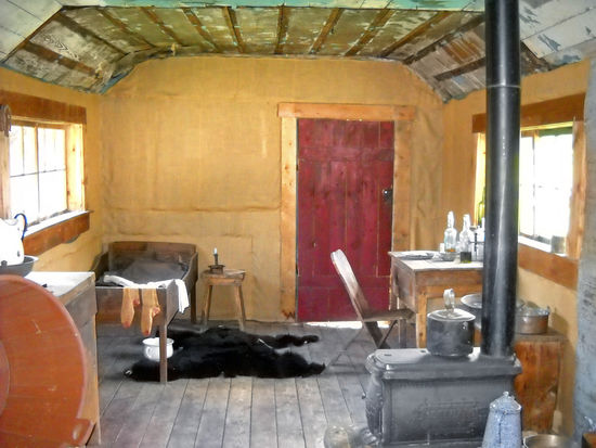 Barkerville - In einer "Miner-Cabin", ziemlich spartanisch.