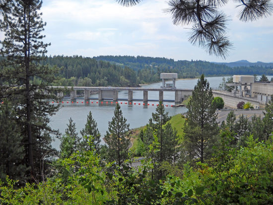 Der Albeni Falls Damm verschandelt leider den schönen Fluß.