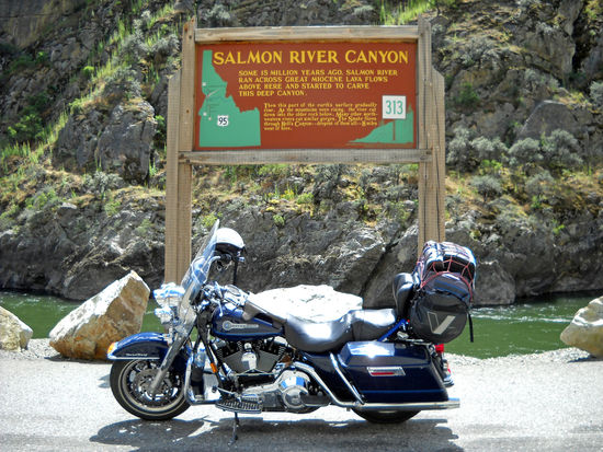 Die Fahrt durch den Salmon River Canyon ist ein Traum.