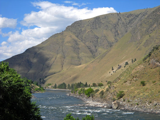 Der Salmon River in Riggins - "River of no return".