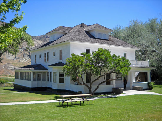 Das alte kleine Cant Haus ist Visitor Center und Museum.