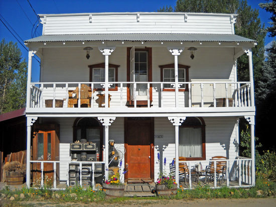 In Idaho City gibt es viele historische Häuser und ...