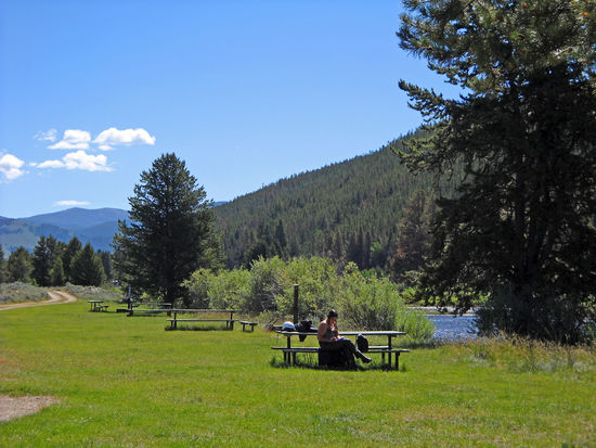 Leider erlauben die Mücken keinen längeren Halt am Big Hole River.