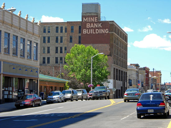 Historische Bankgebäude zeugen vom ehemaligen Reichtum  in Butte.