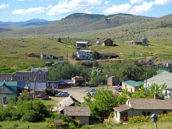 Blick von Reds Haus auf die Mainstreet von Virginia City.