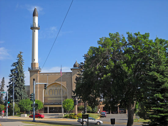 Eine schöne alte Moschee in Helena, Montana. Heute beherbergt sie das "Fire Department".