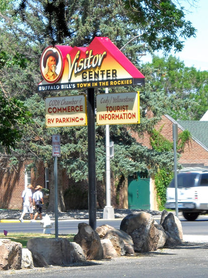 In Cody - der Stadt Buffalo Bills - machen wir nur einen kurzen Stopp am Visitor Center, im Park.