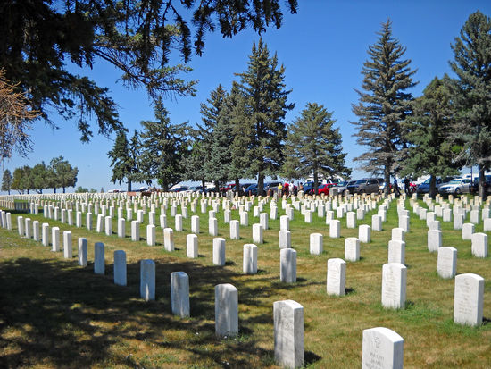 Little Bighorn Battlefield National Monument - Gedenkstätte für die größte Niederlage der US-Armee während der Indianer-Kriege.