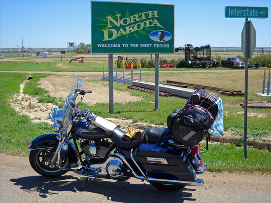 Wir kommen nach North Dakota.