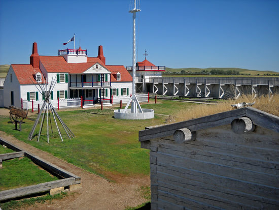 Fort Union von oben gesehen.