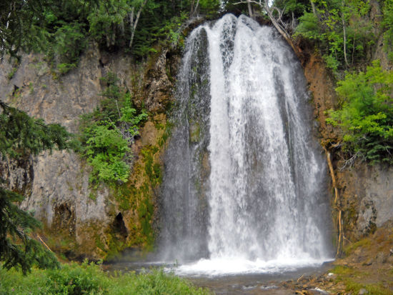 Spearfish Falls - diese schönen Wasserfälle liegen in der Nähe der Spearfish Canyon Lodge.