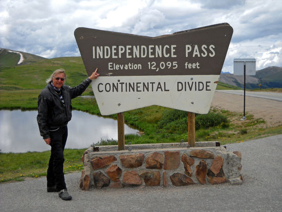 Auf dem Independence Pass, 3.689 m.