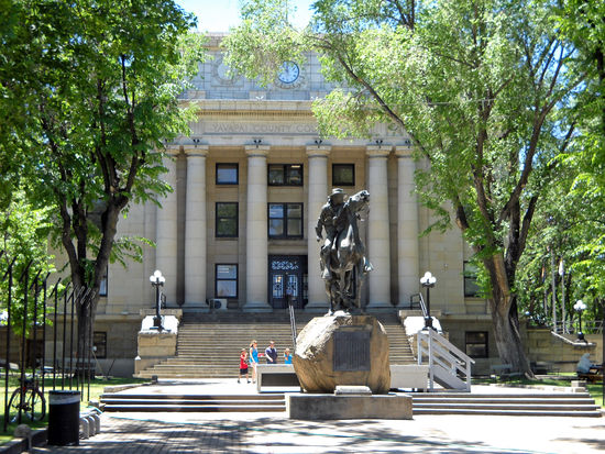 Prescott war früher die Hauptstadt Arizonas - hier ist das ehemalige Capitol zu sehen.