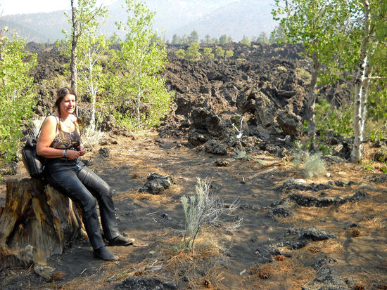 Im Sunset Crater Volcano NP - der Blütenstaub der Birken soll - lt. den Navajos - Schönheit geben bis ins hohe Alter. Mal sehen, ob das bei mir auch wirkt.