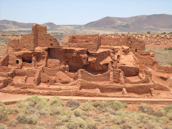 Wupatki Pueblo NM - im 12. Jh. das größte bekannte Bauwerk auf dem nordamerikanischen Kontinent. Erstaunlich, was die Menschen damals schon geleistet haben.