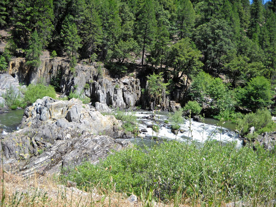 Blick von unserem Picknickplatz - kurz vor dem Ort Quincy.