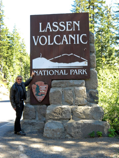 Wir kommen in den Lassen Volcanic National Park.